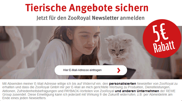 zooroyal nachlass fuer newsletter